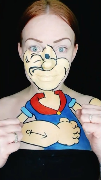 Popeye The Sailor Man 💙  #popeyethesailorman #mua #popeye #artist
