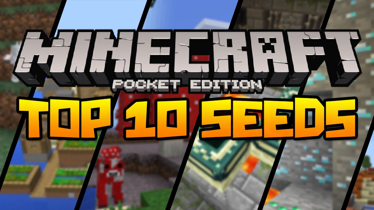 BEST 10 SEEDS FOR MINECRAFT PE! (Minecraft Pocket Edition) - YouTube
