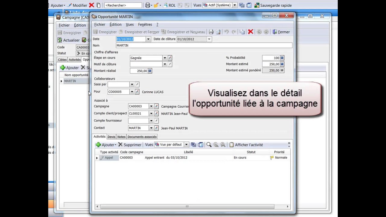 Creer Une Campagne Marketing Avec Ebp Crm Pro Open Line Youtube