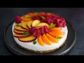 GATEAU FROMAGE BLANC SANS CUISSON AUX FRUITS D'ETE