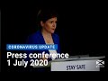 Coronavirus update from the First Minister: 1 July 2020