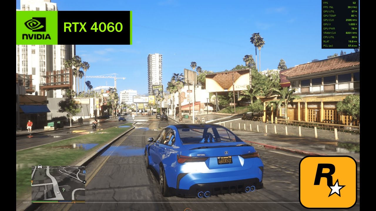 GTA V New Update Ray Tracing + NVE Graphics on RTX 4060