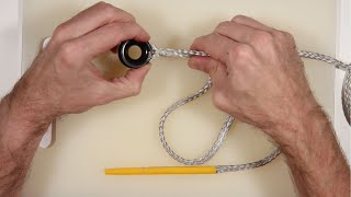 How to splice Dyneema onto low friction rings with Brummel lock splice - Yachting Monthly