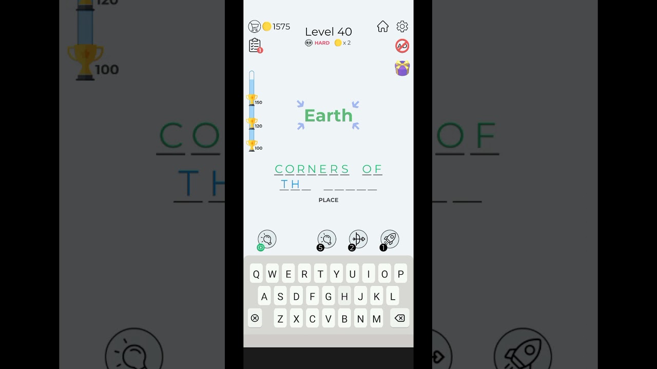 Dingbats Insane Word Quiz Level 40 | Dingbats Hard Level 40 [Earth]
