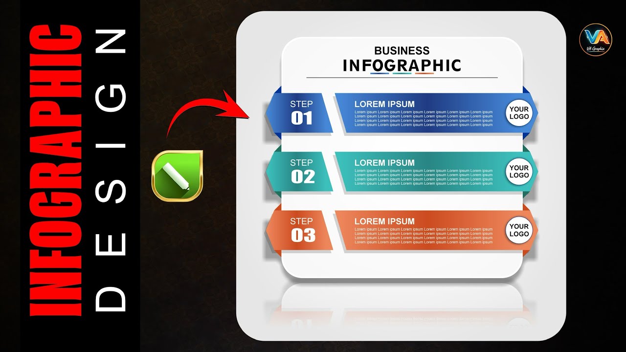 Business Infographic Design in CorelDRAW | Step by Step Tutorial | Free CDR File