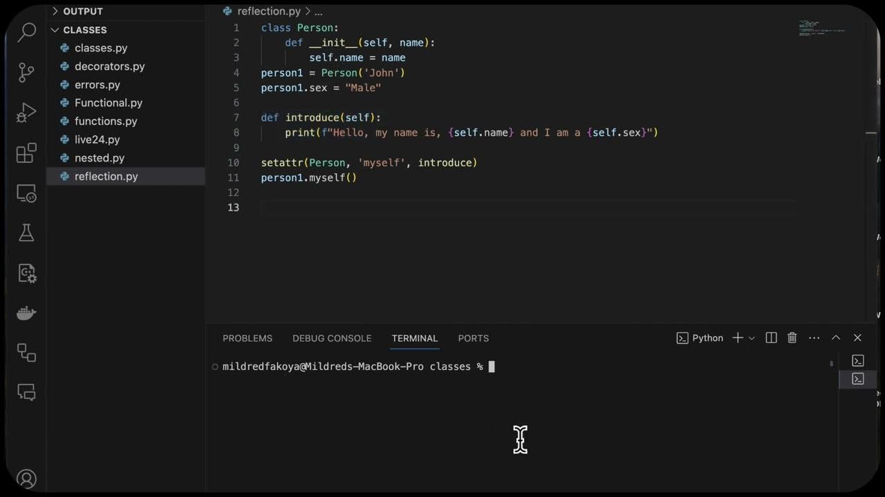Week 8 : Lesson 2 - Python Reflection - YouTube