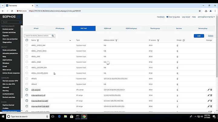 Mac Host base filtering in sophos Firewall / allow internet through mac address