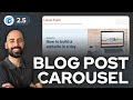Building a Dynamic Blog Post Carousel with GenerateBlocks