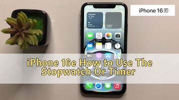 iPhone 16e How to Use The Stopwatch Or Timer #new