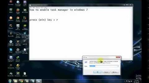 How to enable/disable task manager in windows 7
