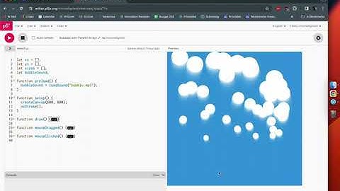 Using Parallel Arrays to Draw Bubbles in P5.js