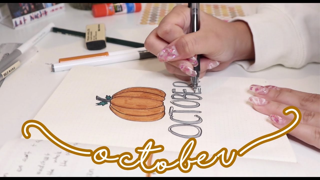 🎃 october bullet journal with me! (easy + simple) - YouTube