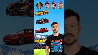 Who has the most luxury cars? Ishowspeed vs mrbeast vs Messi vs Ronaldo #shorts