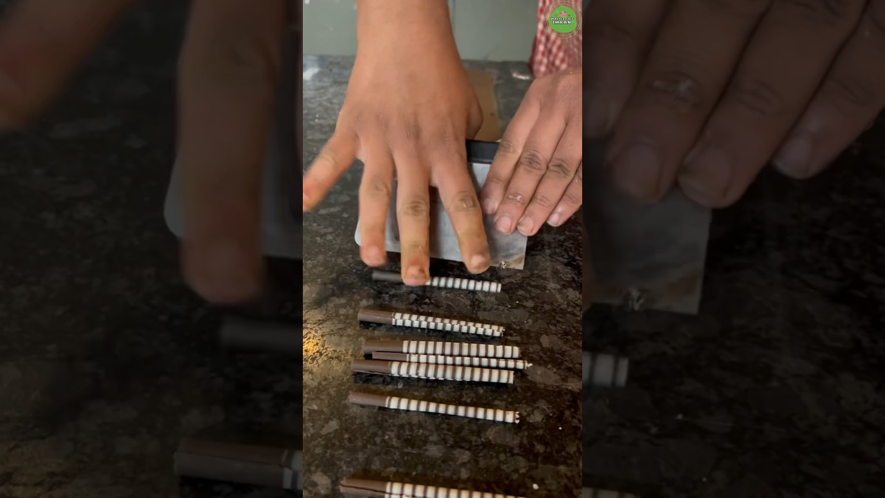 chocolate cigar garnish making tutorial for beginners | 