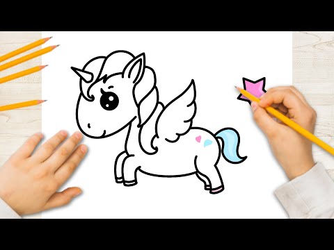 VAMOS DESENHAR UM UNICÓRNIO 🦄, How To Draw Unicorn