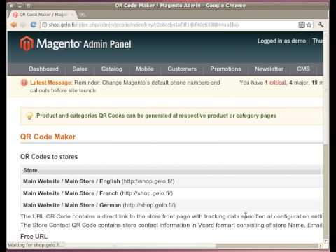 Magento Extension: Qr Code Maker
