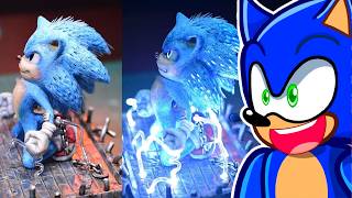 Reacting to THE COOLEST SONIC CLAY ART!