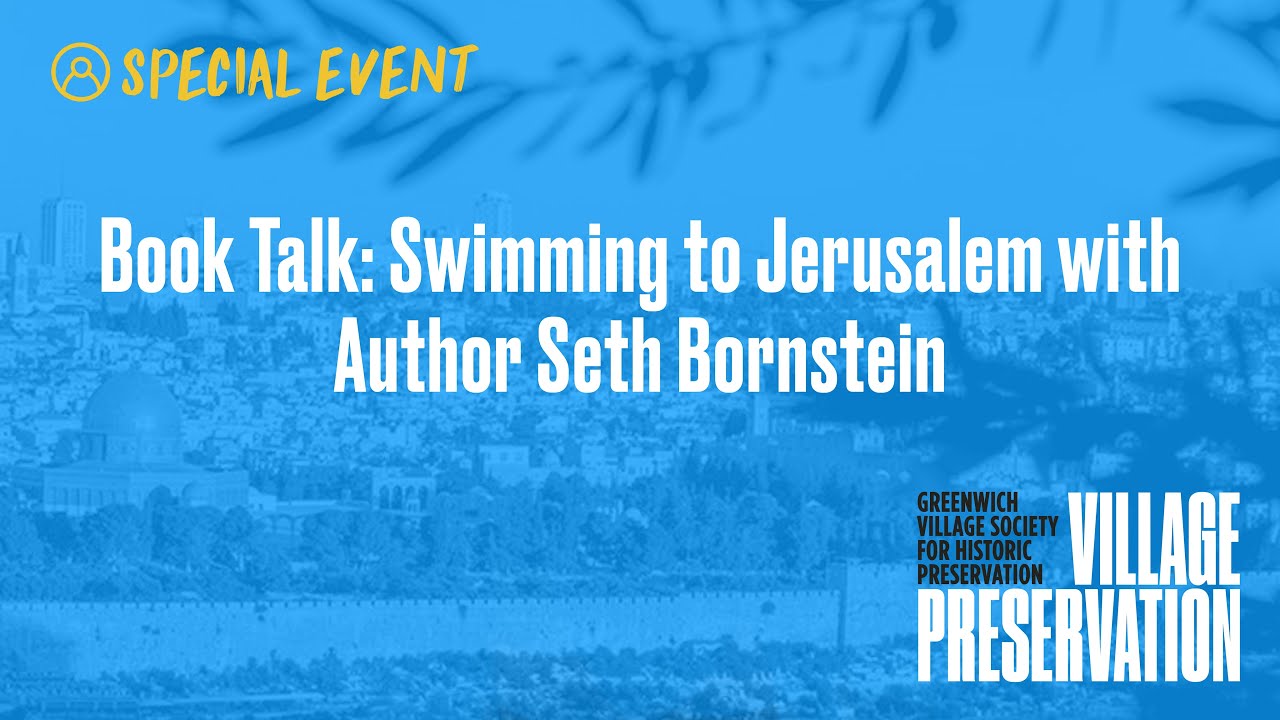 Book Talk Swimming to Jerusalem with Author Seth Bornstein YouTube