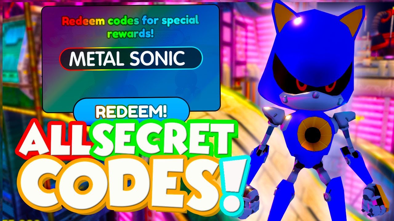 ALL NEW *SECRET* METAL SONIC MADNESS CODES In SONIC SPEED