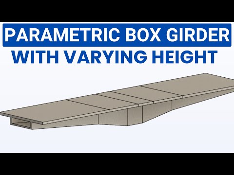 Revit family | parametric box girder bridge with varying height using swept blend