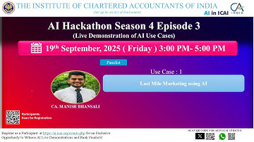 AI Hackathon S4 E3 UC1: Last Mile Marketing using AI – CA. Manish Bhansali