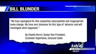 Spokane family shocked by vulgar Comcast bill