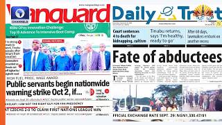 Abduction Farmers In Niger, Public Servants Begin Nationwide Warning Strike Oct 2 + More News