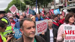 Dublin Rally for Life 2017 -  only around 5300 marched and heres the evidence