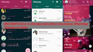 How to Change and edit or Customize WhatsApp Themes or Colours Without Any Root  [NO ROOT] screenshot 5