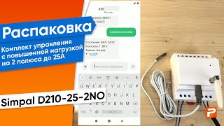 Комплект Управления С Повышенной Нагрузкой На 2 Полюса До 25А Simpal D210-25-2No