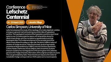 Carlos Simpson, University of Nice: Lefschetz devissage and Hodge theory
