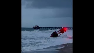 Buoy washes ashore on Tybee Island, Georgia