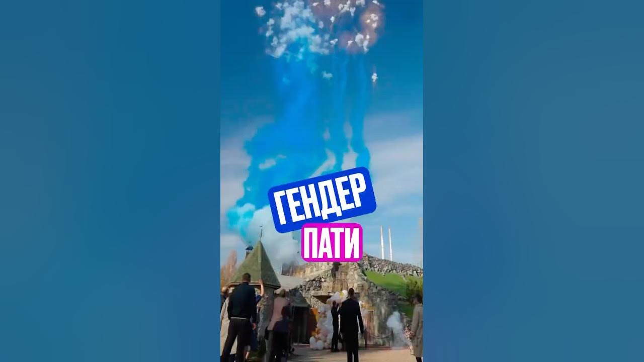 Гендер-пати! Яркий профессиональный дневной дымовой салют от «Большого ...