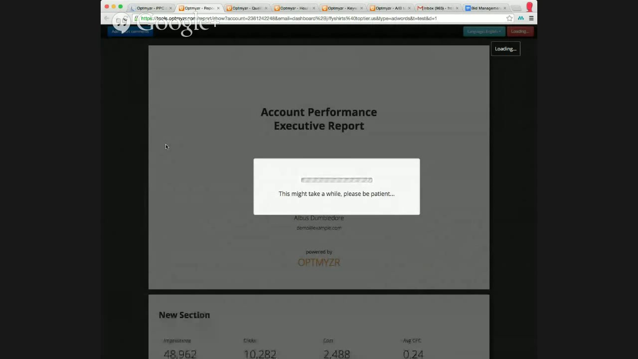How Reporting Works - Optmyzr Demo
