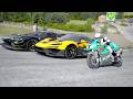 Suzuki TL1000R vs McLaren W1, Ferrari SF90 Speciale R, Monster Batmobile, Bugatti Vision GT