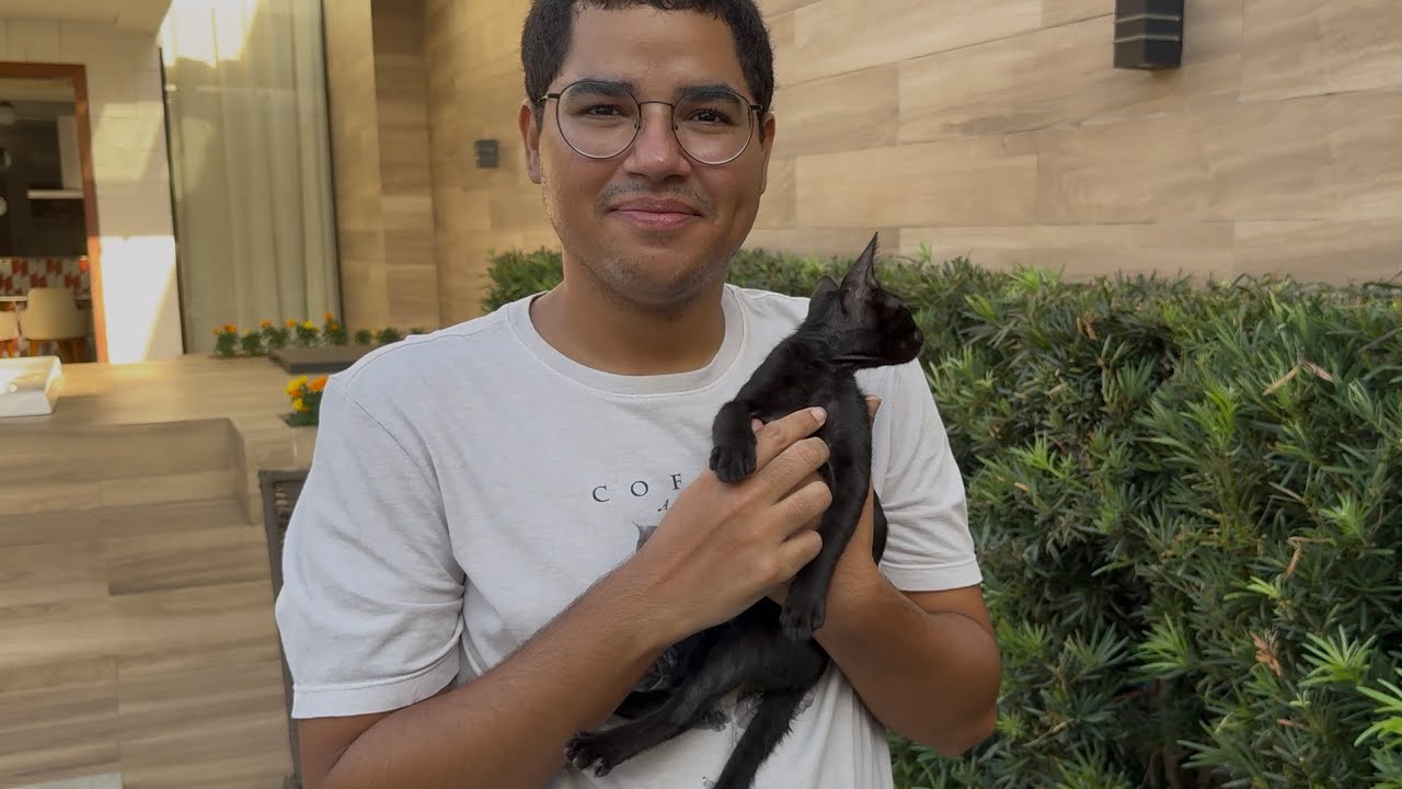 ADOTAMOS MAIS UM GATINHO QUE ACHAMOS PERDIDO!