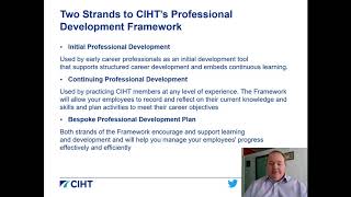 CIHT Professional Development Framework