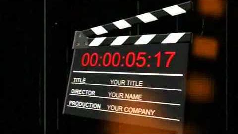 clapper countdown leader after effects template