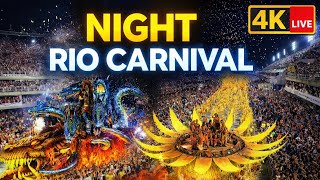 Rio Carnival 2026 LIVE at Night | Craziest Sambadrome Parade in 4K Ultra HD
