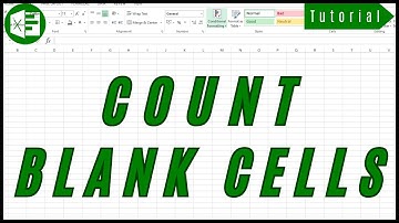 How to Count Blank Cells in Excel - Count Empty Cell Function - Basic Formula