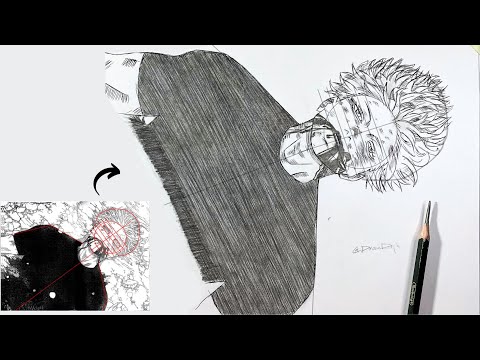 How To Draw Gojo Satoru From Jujutsu Kaisen Gojo Death Scene From Manga Step By Step 