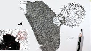 How to draw Gojo Satoru from Jujutsu Kaisen | Gojo Death Scene From Manga | step by step