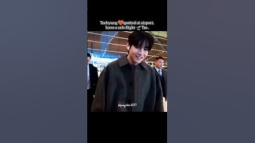 Have a safe flight 🛫 Tae 💖❤️ #kimtaehyung #btsv #bts #shortvideo#youtubeshorts #kpopidol#bangtanboys