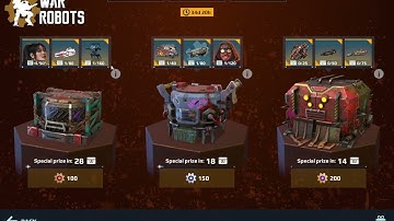 WAR ROBOTS GLITCH/BUG????DO NOT OPEN THE SILVER CRATE IN THE NEW UPDATE