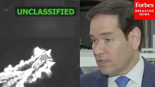 Rubio Reacts To EU Dissent Over Boat Strikes: I Don't Think EU Gets To Determine International Law
