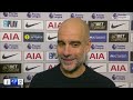 "Once again." 😬 Pep Guardiola's awkward post-match interview following Spurs draw