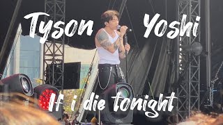 [4K 60P] Tyson Yoshi  -If i die tonight- Fancam Clockenflap 2023.03.04