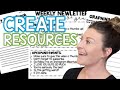 How to Create Classroom Resources *POWER POINT*