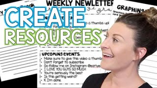 How to Create Classroom Resources *POWER POINT*
