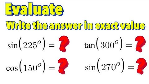 How to Evaluate Trigonometric Function Using the Reference Angle (Part 1B)